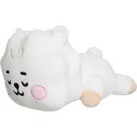 Aurora , 61444, Produits dérivés officiels BT21, Mini coussin RJ Baby, peluche, blanc