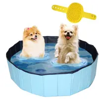 Lendo Online Piscine pour Chien Pliable Ø120 cm Bleue