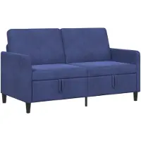 vidaXL Sofa avec rangement Bleu police 152 x 78 x 87 cm Polyester