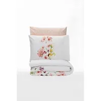 L'essentiel Maison , Emma v2 - Salmon, Ranforce King-Size-Bettbezug-Set (FR), Lachs, 100 % BAUMWOLLE RANFORCE, 240 x 220 cm