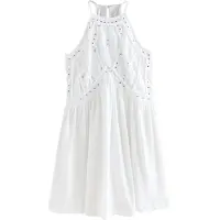 Next Robe d’été argent / blanc