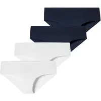 Schiesser Culotte ' Invisible Light ' bleu nuit / blanc