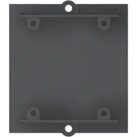 Bachmann Custom Modul cache opaque avec dôme à visser, noir