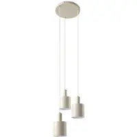 LINDBY Suspension , Ovelia, dimmable, Beige, Salle à manger, Métal, Moderne