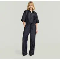 G-Star D29389-e516 Regular Fit Short Sleeve Jumpsuit Bleu L Femme
