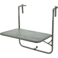 Koopman Homestyle Table de balcon - Meuble de jardin - 60x43x70 cm Vert