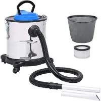vidaXL Aspirateur à cendres avec filtre HEPA 1200W 20 L acier inoxydable