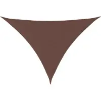 vidaXL Voile de parasol tissu oxford triangulaire 3x3x4,24 m marron