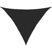 vidaXL Voile d'ombrage 160 g/m² Noir 5x5x6 m PEHD
