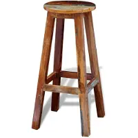 vidaXL Tabouret de bar vieux bois massif