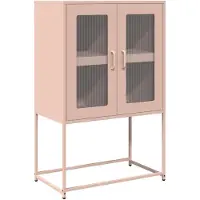 vidaXL Highboard Rosa 68x39x107 cm Acier