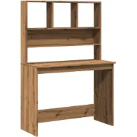 vidaXL Bureau avec étagère Artisan-Chêne 102x45x148cm Bois composite