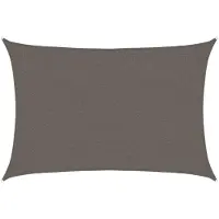 vidaXL Voile d'ombrage 160 g/m² Anthracite 2x3 m PEHD