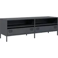 vidaXL Armoire TV Anthracite 135x39x43,5 cm Acier laminé à froid