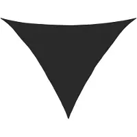 vidaXL Voile d'ombrage 160 g/m² Noir 3,5x3,5x4,9 m PEHD