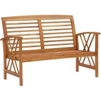 vidaXL Banc de jardin 119 cm bois massif acacia