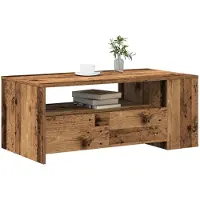 vidaXL Table basse en bois ancien 102X55X43.5 cm en bois Lumarko