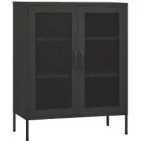 vidaXL Armoire de rangement Anthracite 80x35x101,5 cm Acier