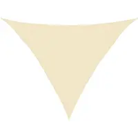 vidaXL Voile d'ombrage 160 g/m² Crème 3,5x3,5x4,9 m PEHD