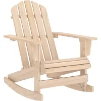 vidaXL Chaise à bascule Adirondack en bois massif de sapin