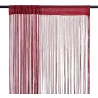 vidaXL Rideau en fils 2 pcs 140 x 250 cm Bordeaux