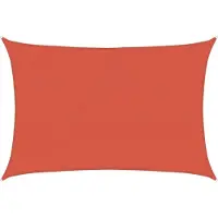 vidaXL Voile d'ombrage 160 g/m² Terre cuite 4x5 m PEHD