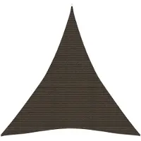 vidaXL Voile d'ombrage 160 g/m² Marron 5x6x6 m PEHD