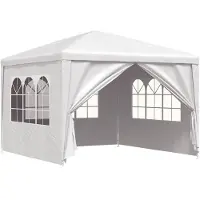 vidaXL Tente de réception 3x3 m blanche