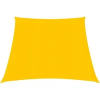 vidaXL Voile d'ombrage 160 g/m² Jaune 3/4x2 m PEHD