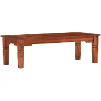 vidaXL Table basse 110 x 50 x 35 cm en bois massif d'acacia
