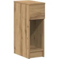 vidaXL Table de chevet avec tiroir chêne artisanal 20x36x60 cm