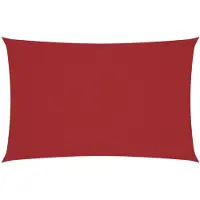 vidaXL Voile de parasol tissu oxford rectangulaire 2x4,5 m rouge