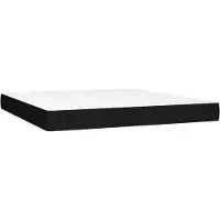 vidaXL Matelas à ressorts ensachés Noir 160x200x20 cm Tissu