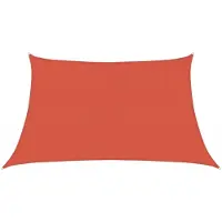 vidaXL Voile d'ombrage 160 g/m² Terre cuite 3/4x2 m PEHD