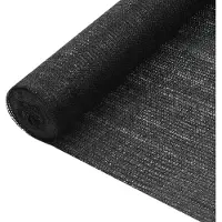 vidaXL Panneau de clôture noir 1,8x50 m HDPE 75 g/m