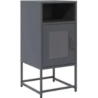 vidaXL Table de chevet anthracite 36x39x78 cm acier laminé à froid