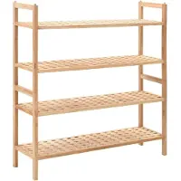 vidaXL Étagère à chaussures Bois de noyer massif 69 x 26 x 81 cm