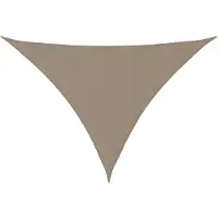 vidaXL Voile de parasol tissu oxford triangulaire 4x4x5,8 m taupe