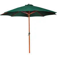 vidaXL Parasol vert 258 cm