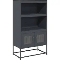 vidaXL Highboard Anthracite 68x39x123 cm Acier