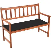 vidaXL Banc de jardin avec support 120 cm bois massif acacia