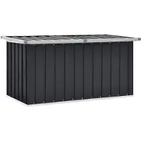 vidaXL Coffre de jardin anthracite 129x67x65 cm