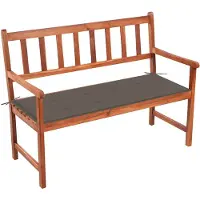 vidaXL Banc de jardin avec support 120 cm bois massif acacia