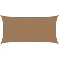 vidaXL Voile d'ombrage 160 g/m² Taupe 2,5x4,5 m PEHD