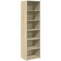 vidaXL Highboard chêne Sonoma 50x41x185 cm Matériau dérivé du bois