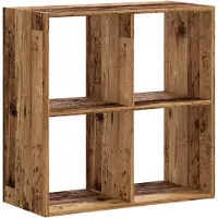 vidaXL Bibliothèque vieux bois 68,5x32x68,5 cm bois d'ingénierie