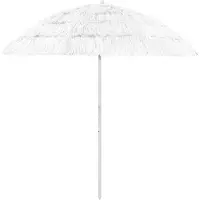 vidaXL Parasol Hawaii blanc 240 cm