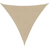 vidaXL Voile De Parasol Tissu Oxford Triangulaire 5x5x5 M Beige