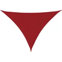 vidaXL Voile de parasol tissu oxford triangulaire 4x5x6,4 m rouge