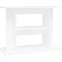 vidaXL Support pour aquarium blanc 80x35x60 cm bois d'ingénierie